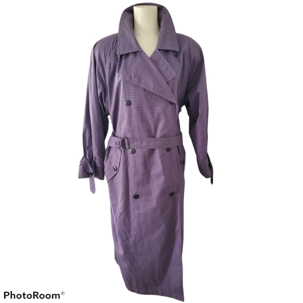 Vintage Misty Harbor Purple Trench Coat